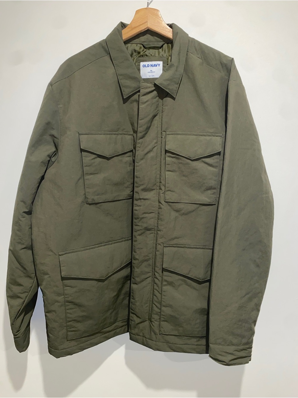 Old Navy Men's Water-Resistant Tech Utility Field Jacket - Olive Green - Size XL